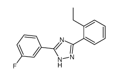 3-(2-Ethylphenyl)-5-(3-fluorophenyl)-1H-1,2,4-triazole结构式