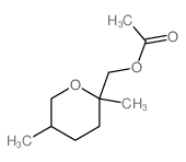 (2,5-dimethyloxan-2-yl)methyl acetate structure