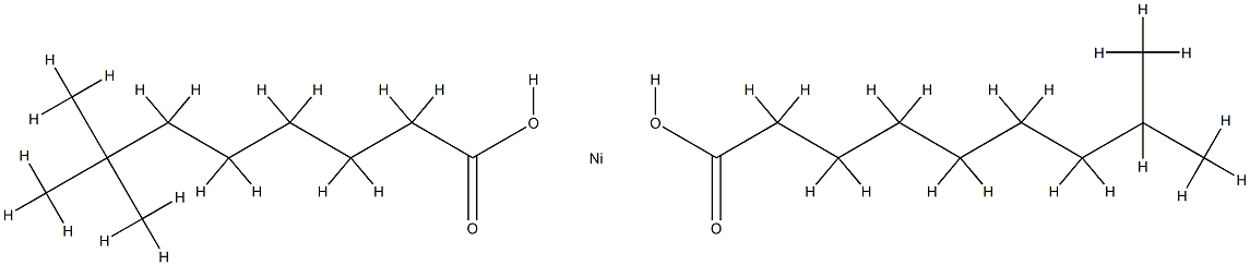 (isodecanoato-O)(neodecanoato-O)nickel Structure
