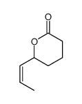 (Z)-6-(prop-1-en-1-yl)tetrahydro-2H-pyran-2-one结构式