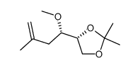 (R)-4-((S)-1-Methoxy-3-methyl-but-3-enyl)-2,2-dimethyl-[1,3]dioxolane Structure