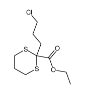 2-carbethoxy-2-(3-chloropropyl)-1,3-dithiane结构式