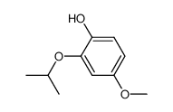 2-(i-propoxy)-4-methoxyphenol结构式