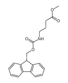 methyl 4-(9-fluorenylmethylcarbonyl)amino-butanoate Structure