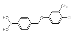 4-[(4-Chloro-3-methylphenoxy)methyl]phenylboronic acid Structure