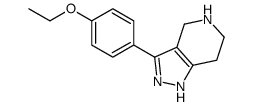 3-(4-ethoxyphenyl)-4,5,6,7-tetrahydro-1H-pyrazolo[4,3-c]pyridine结构式