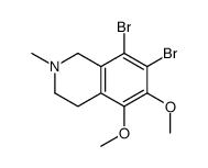 7,8-dibromo-5,6-dimethoxy-2-methyl-3,4-dihydro-1H-isoquinoline结构式