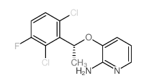 (R)-3-(1-(2,6-二氯-3-氟苯基)乙氧基)吡啶-2-胺结构式