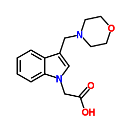 [3-(4-Morpholinylmethyl)-1H-indol-1-yl]acetic acid结构式