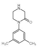 1-(3,5-二甲基苯)哌嗪-2-酮结构式