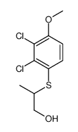 2-(2,3-dichloro-4-methoxyphenyl)sulfanylpropan-1-ol Structure