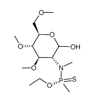 O-ethylN-((3R,4R,5S,6R)-2-hydroxy-4,5-dimethoxy-6-(methoxymethyl)tetrahydro-2H-pyran-3-yl)-N,P-dimethylphosphonamidothioate Structure