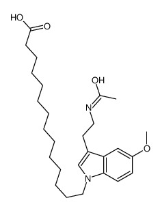14-[3-(2-acetamidoethyl)-5-methoxyindol-1-yl]tetradecanoic acid Structure
