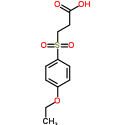 3-[(4-Ethoxyphenyl)sulfonyl]propanoic acid Structure