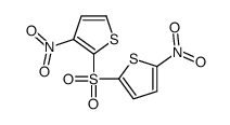 3-nitro-2-(5-nitrothiophen-2-yl)sulfonylthiophene结构式