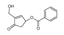 [(1R)-3-(hydroxymethyl)-4-oxocyclopent-2-en-1-yl] benzoate结构式