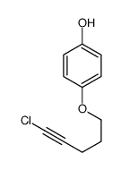 4-(5-chloropent-4-ynoxy)phenol Structure