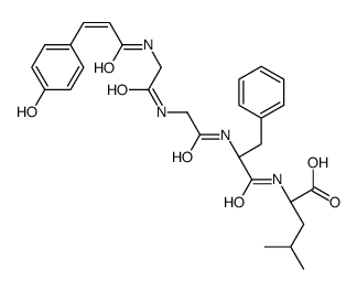 enkephalin-Leu, 4-hydroxycinnamoyl(1)-结构式