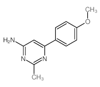 6-(4-methoxyphenyl)-2-methyl-pyrimidin-4-amine structure