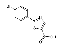 2-(4-bromophenyl)-1,3-thiazole-5-carboxylic acid结构式
