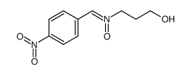 3-Hydroxy-N-(4-nitrophenylmethylen)-1-propanamin-N-oxid Structure