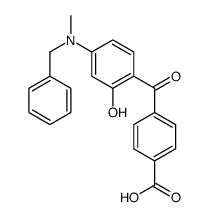 4-[4-[benzyl(methyl)amino]-2-hydroxybenzoyl]benzoic acid结构式