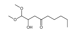 2-hydroxy-1,1-dimethoxynonan-4-one Structure