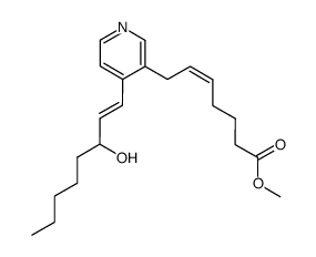 (Z)-7-[4-((E)-3-Hydroxy-oct-1-enyl)-pyridin-3-yl]-hept-5-enoic acid methyl ester Structure