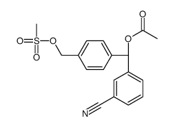 [(S)-(3-cyanophenyl)-[4-(methylsulfonyloxymethyl)phenyl]methyl] acetate结构式
