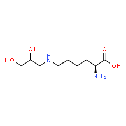 N(6)-(2,3-dihydroxypropyl)lysine structure