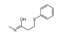 N-methyl-3-phenylsulfanylpropanamide结构式