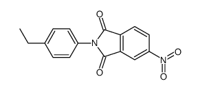 2-(4-ethylphenyl)-5-nitroisoindole-1,3-dione结构式