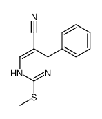 2-methylsulfanyl-4-phenyl-1,4-dihydropyrimidine-5-carbonitrile Structure