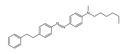 N-hexyl-N-methyl-4-[[4-(2-phenylethyl)phenyl]diazenyl]aniline结构式