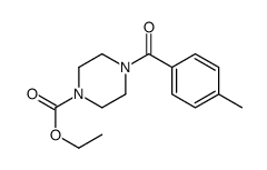 ethyl 4-(4-methylbenzoyl)piperazine-1-carboxylate结构式