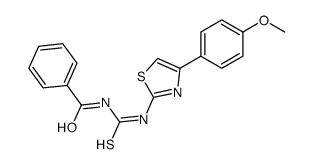 N-[[4-(4-methoxyphenyl)-1,3-thiazol-2-yl]carbamothioyl]benzamide Structure