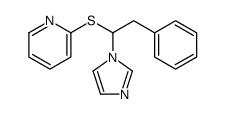 2-(1-imidazol-1-yl-2-phenylethyl)sulfanylpyridine结构式