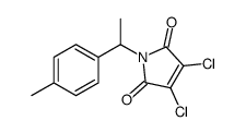 3,4-dichloro-1-[1-(4-methylphenyl)ethyl]pyrrole-2,5-dione结构式