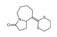 9-(1,3-dithian-2-ylidene)-2,5,6,7,8,9a-hexahydro-1H-pyrrolo[1,2-a]azepin-3-one结构式