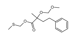 (methylthio)methyl 2-(methoxymethoxy)-2-methyl-4-phenylbutanoate结构式