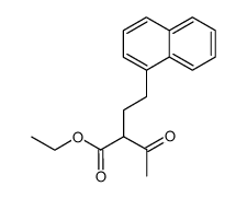 ethyl 2-acetyl-4-(naphthalen-1-yl)butanoate结构式