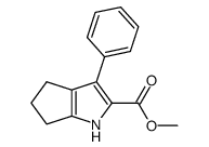 Methyl 1,4,5,6-tetrahydro-3-phenylcyclopentapyrrole-2-carboxylate Structure