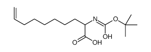 2-[(2-methylpropan-2-yl)oxycarbonylamino]dec-9-enoic acid结构式