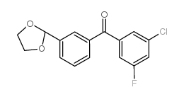 3-CHLORO-3'-(1,3-DIOXOLAN-2-YL)-5-FLUOROBENZOPHENONE picture