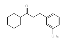 CYCLOHEXYL 2-(3-METHYLPHENYL)ETHYL KETONE Structure