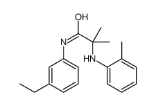 N-(3-ethylphenyl)-2-methyl-2-(2-methylanilino)propanamide Structure