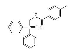 N-(diphenylphosphorylmethyl)-4-methylbenzamide结构式