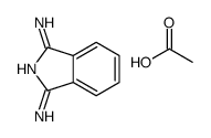 acetic acid,3-iminoisoindol-1-amine Structure