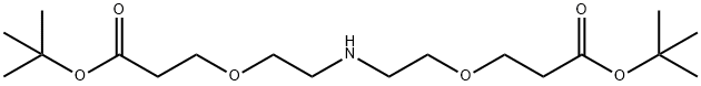 氨基-双(一聚乙二醇-叔丁酯)结构式