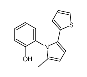 2-(2-methyl-5-thiophen-2-ylpyrrol-1-yl)phenol Structure